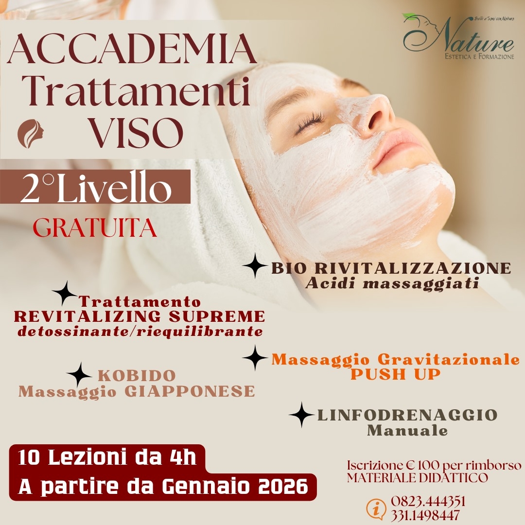 ACCADEMIA TRATTAMENTI VISO II LIVELLO GRATUITA